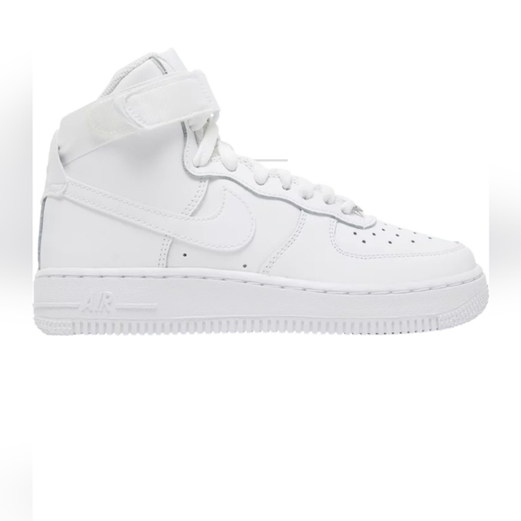 NIKE Air Force 1's/High LE GS/'Triple White'/Brand New In Box With Tag - Picture 2 of 13